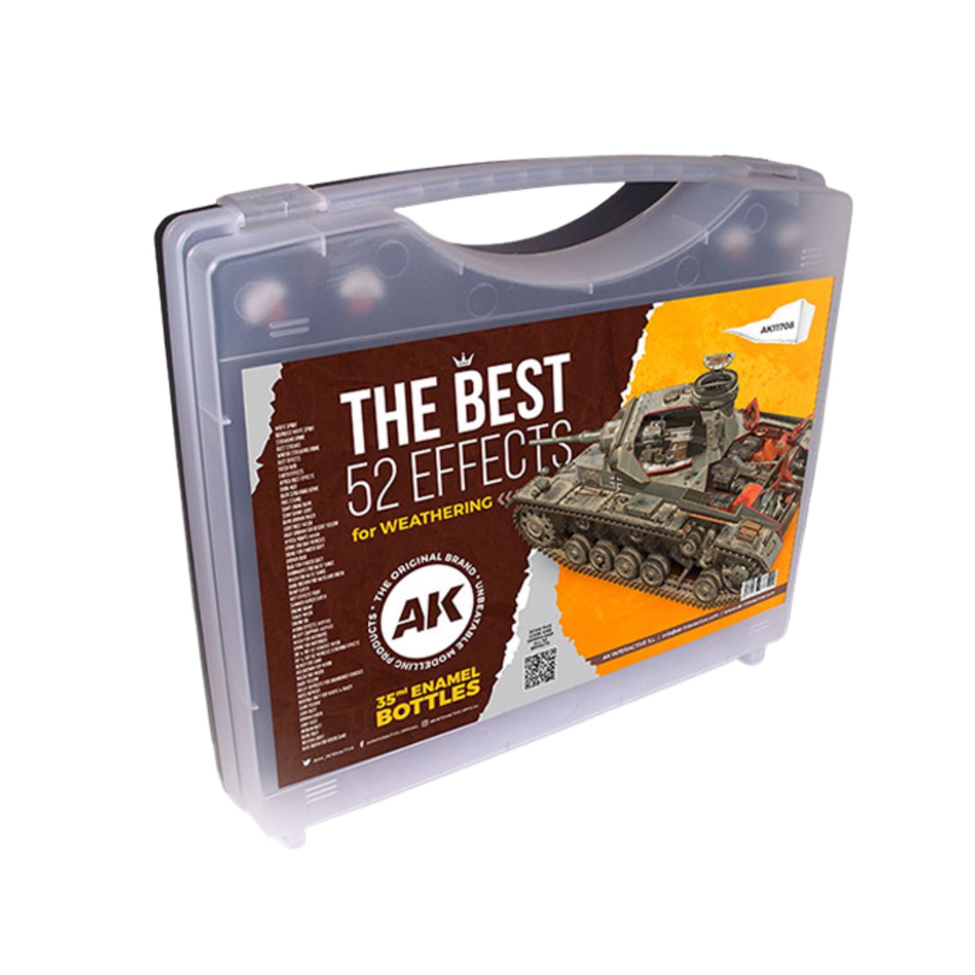 AK Interactive AK11708 52 Enamel Weathering Effects Set