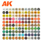 AK Interactive AK11707 120-Color 3GEN Wargame Paint Set