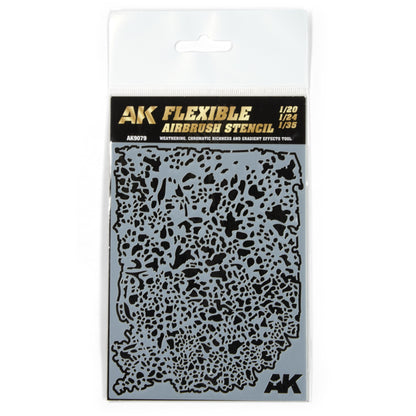 AK Interactive Flexible Airbrush Stencil 1/20, 1/24 & 1/35
