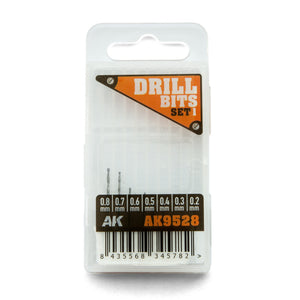 AK Interactive Drill Bit Set 1 – 0.2 to 0.8mm