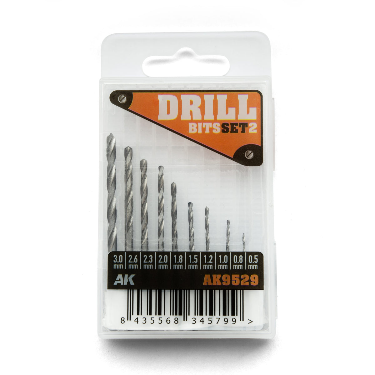 AK Interactive Drill Bit Set 2 – 0.5 to 3.0mm