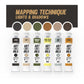 AK Interactive ABT502 Mapping Lights & Shadows Oil Paint Set – 6 x 20ml