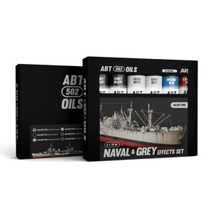 AK Interactive ABT502 Naval & Grey Effects Oil Paint Set – 6 x 20ml