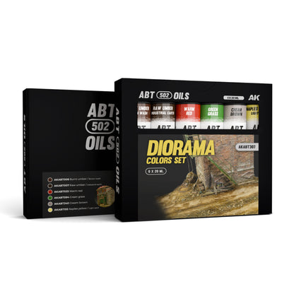 AK Interactive ABT502 Diorama Colors Oil Paint Set – 6 x 20ml