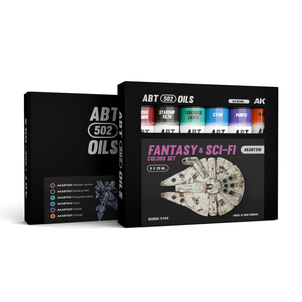 AK Interactive ABT502 Fantasy & Sci-Fi Colors Oil Paint Set – 6 x 20ml