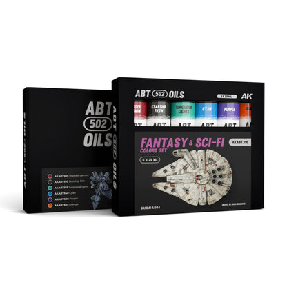 AK Interactive ABT502 Fantasy & Sci-Fi Colors Oil Paint Set – 6 x 20ml