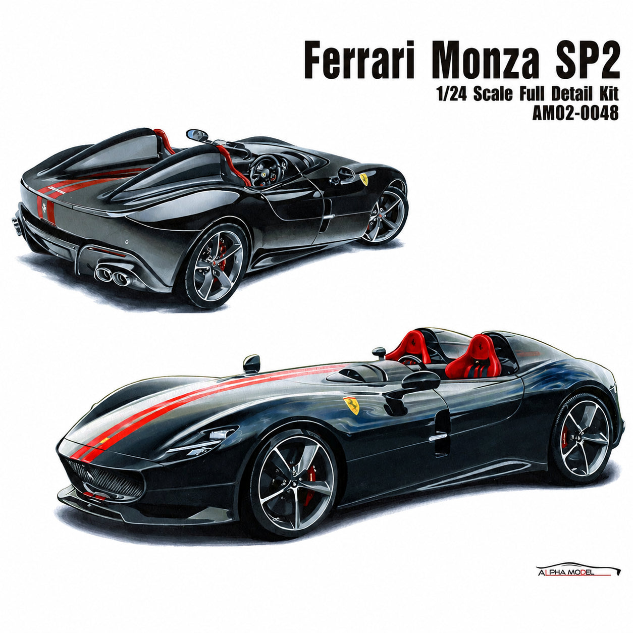 Alpha Model 1/24 Ferrari Monza SP2 Full Resin Model Kit