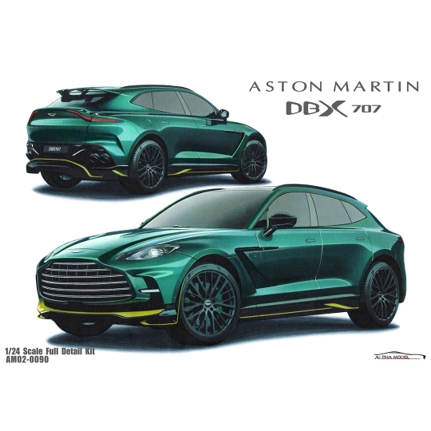 ALPHA MODEL 1/24 scale model car kit Aston Martin DBX707