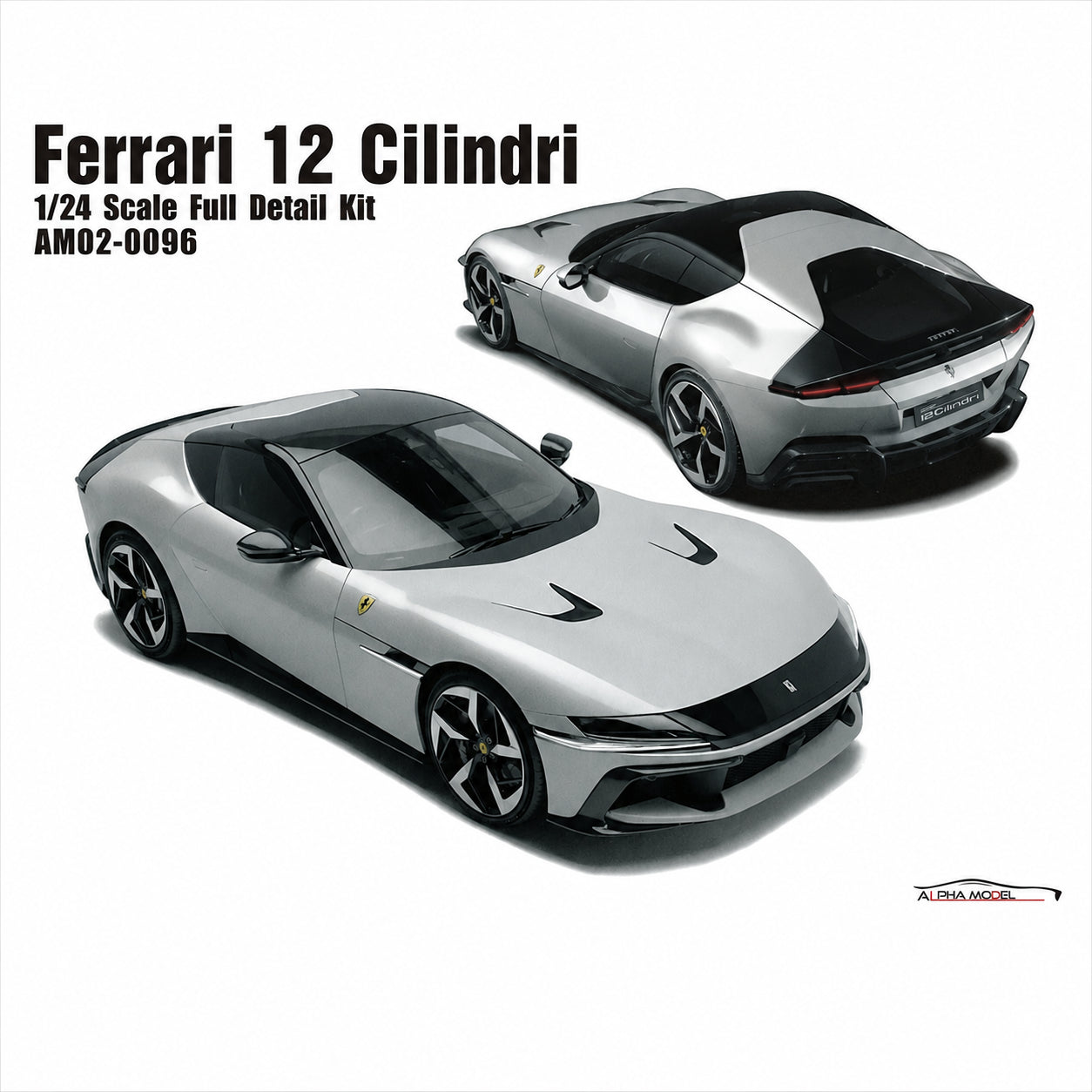 Alpha Model 1/24 Ferrari 12Cilindri Full Resin Model Kit