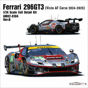 Alpha Model 1/24 Ferrari 296 GT3 Version B Full Resin Model Kit