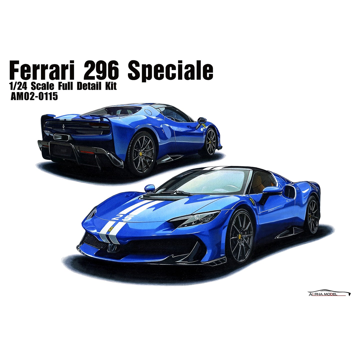 Alpha Model 1/24 Ferrari 296 Speciale Full Resin Model Kit