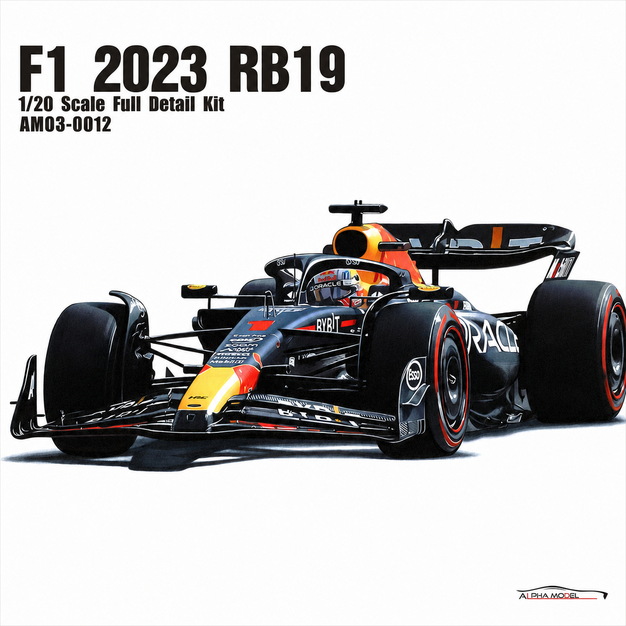Alpha Model 1/20 Oracle Red Bull Racing RB19 2023 Full Resin Model Kit