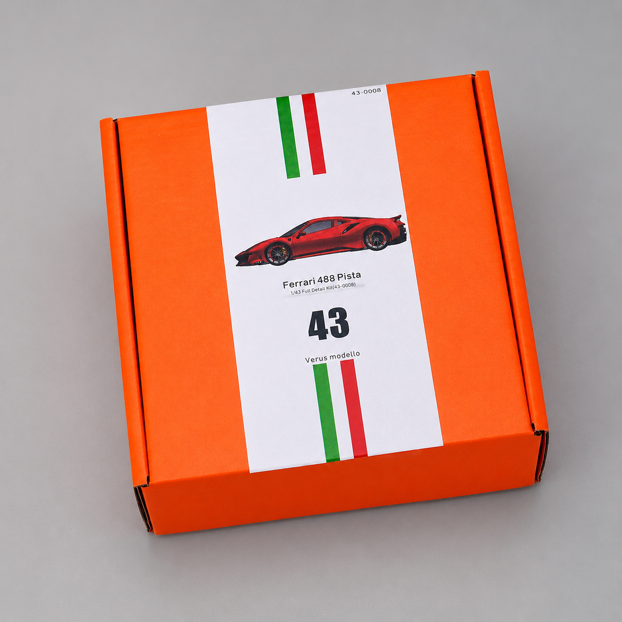 Alpha Model 1/43 Ferrari 488 Pista Special Decals Full Resin Model Kit