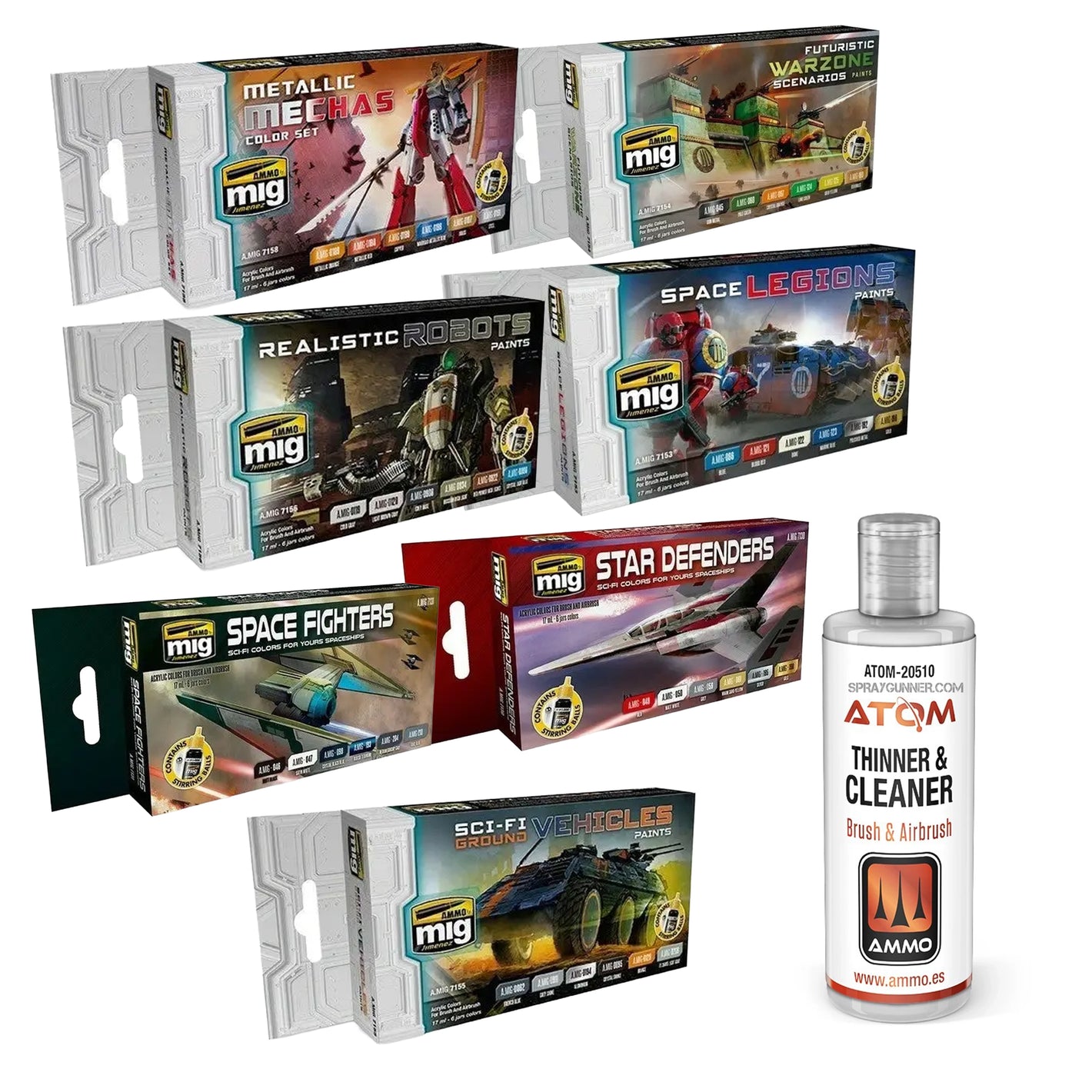 AMMO by MIG Complete Sci-Fi Color Collection