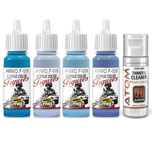 AMMO by MIG Blue for Figures Version 1 Paint Set