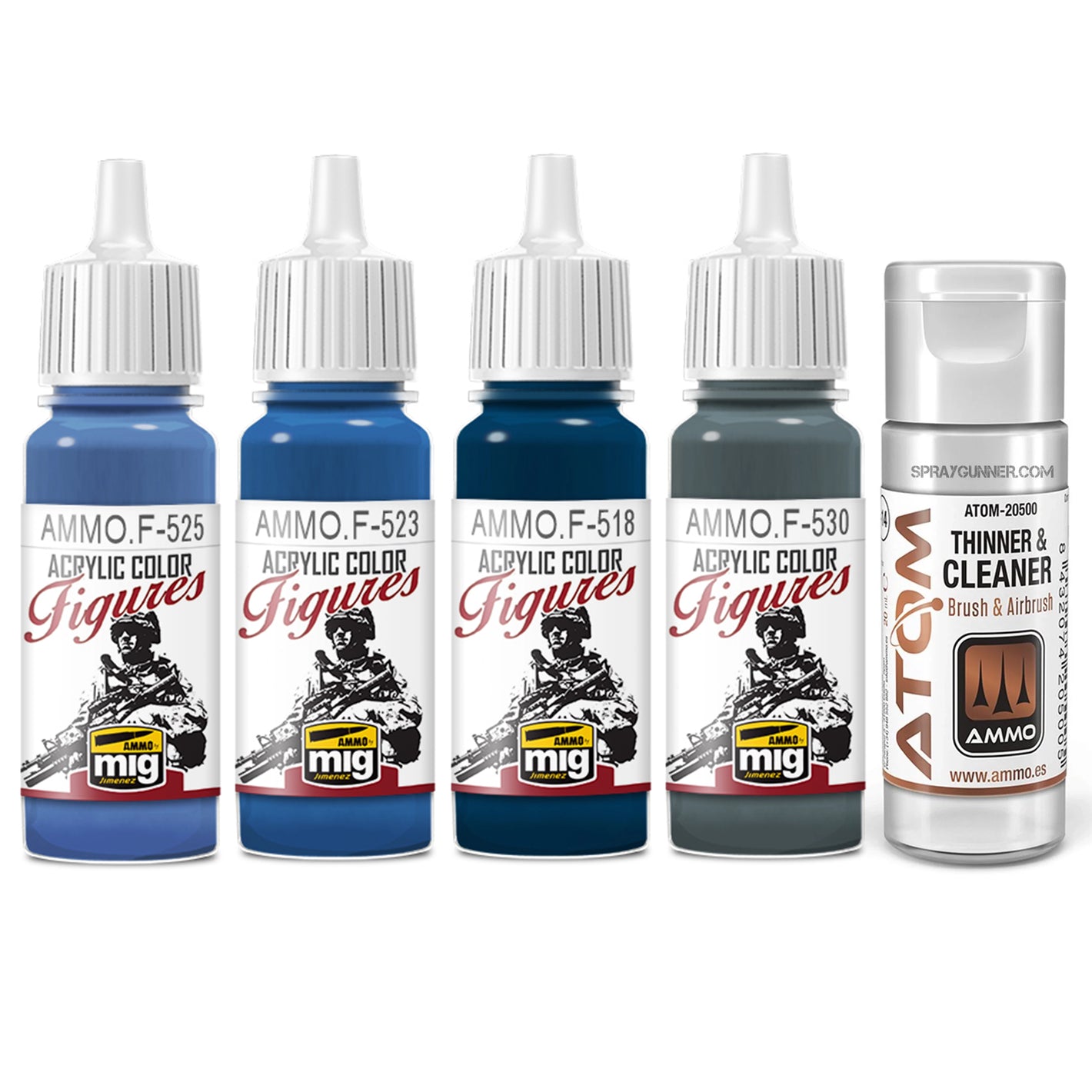 AMMO by MIG Blue for Figures Version 2 Paint Set