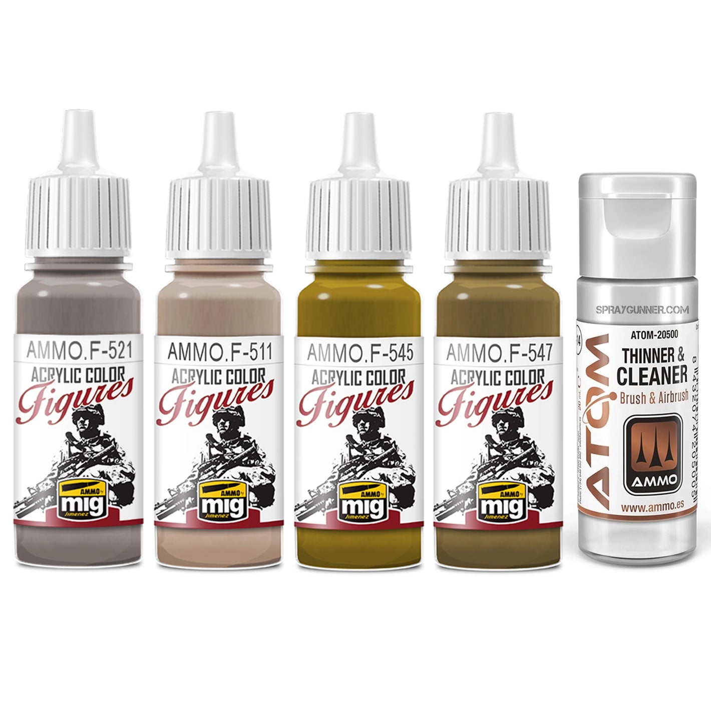 AMMO by MIG Brown for Figures Version 2 Paint Set