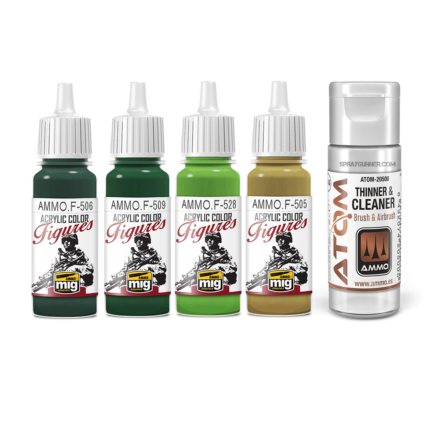 AMMO by MIG Green for Figures Paint Set