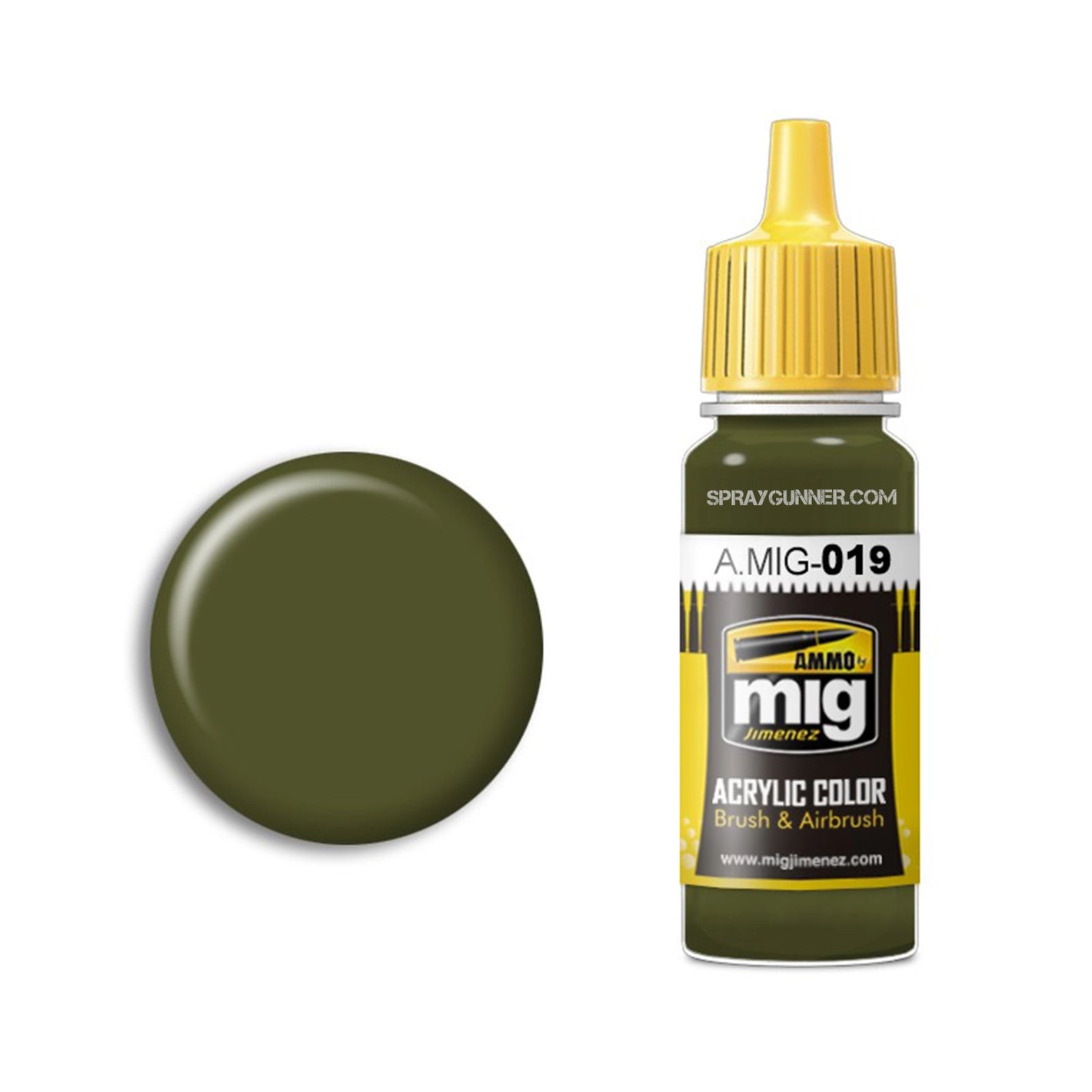 AMMO by MIG Acrylic - 4BO RUSSIAN GREEN - SprayGunner