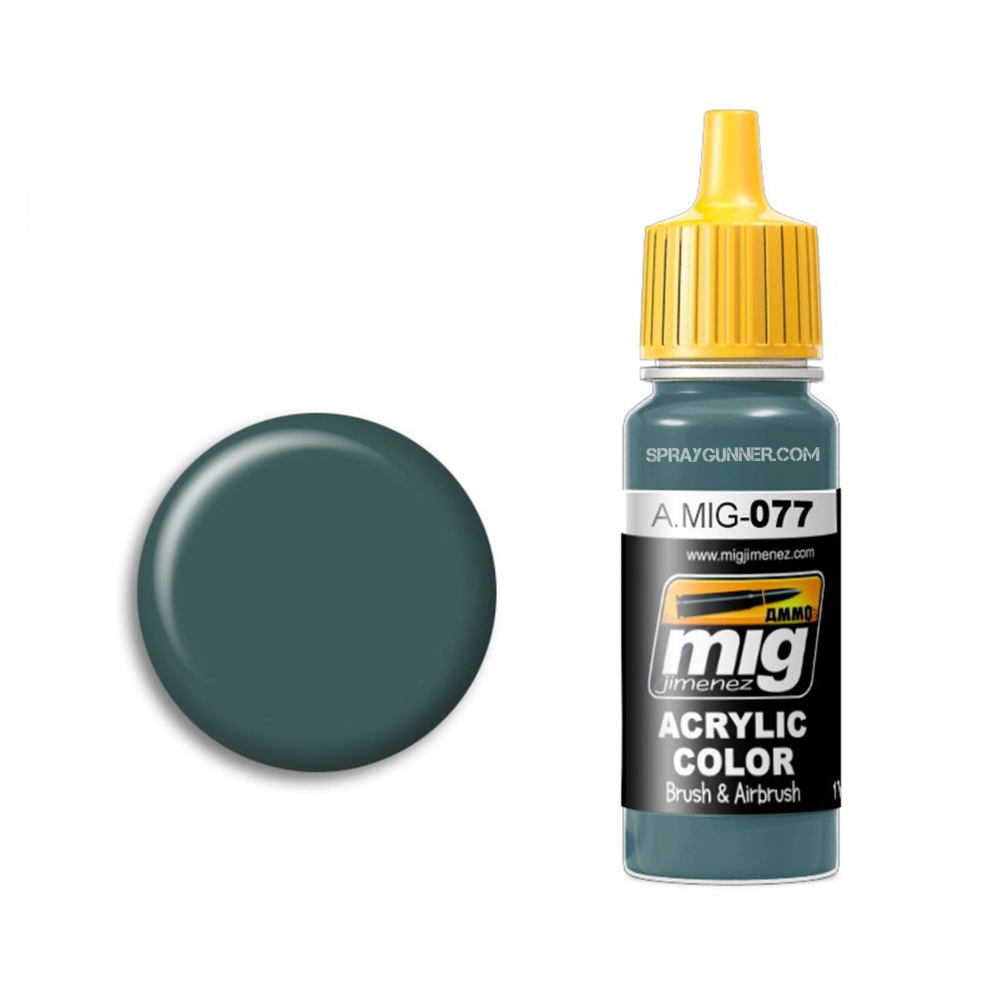 AMMO by MIG Acrylic - DULL GREEN - SprayGunner