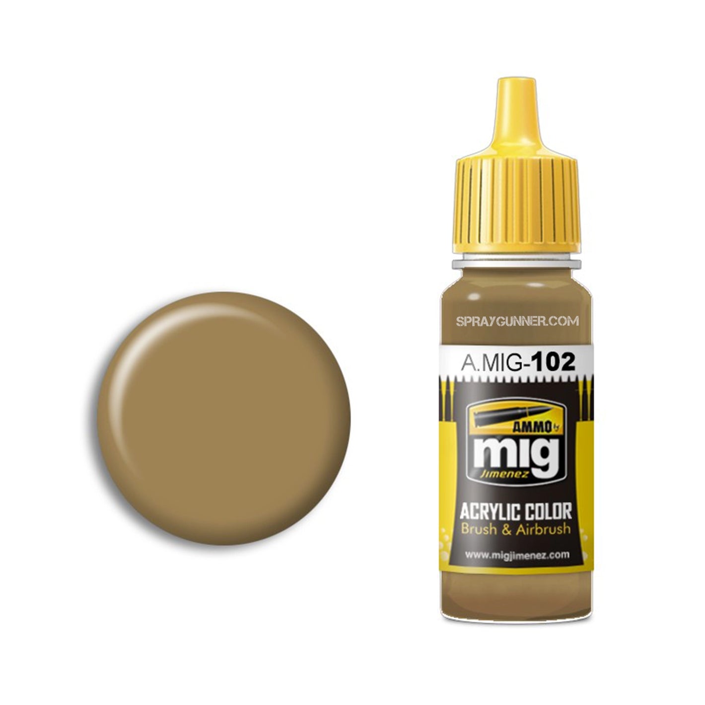 AMMO by MIG Acrylic - OCHRE BROWN - SprayGunner