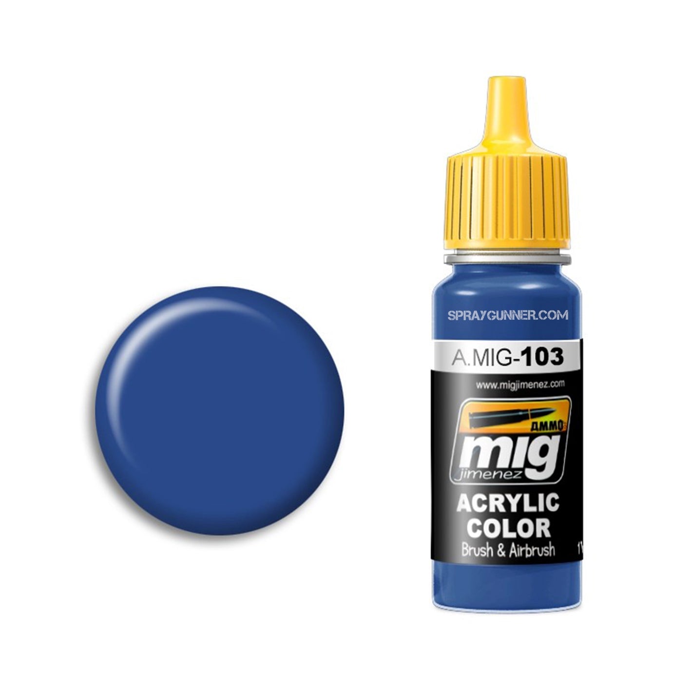 AMMO by MIG Acrylic - MEDIUM BLUE - SprayGunner