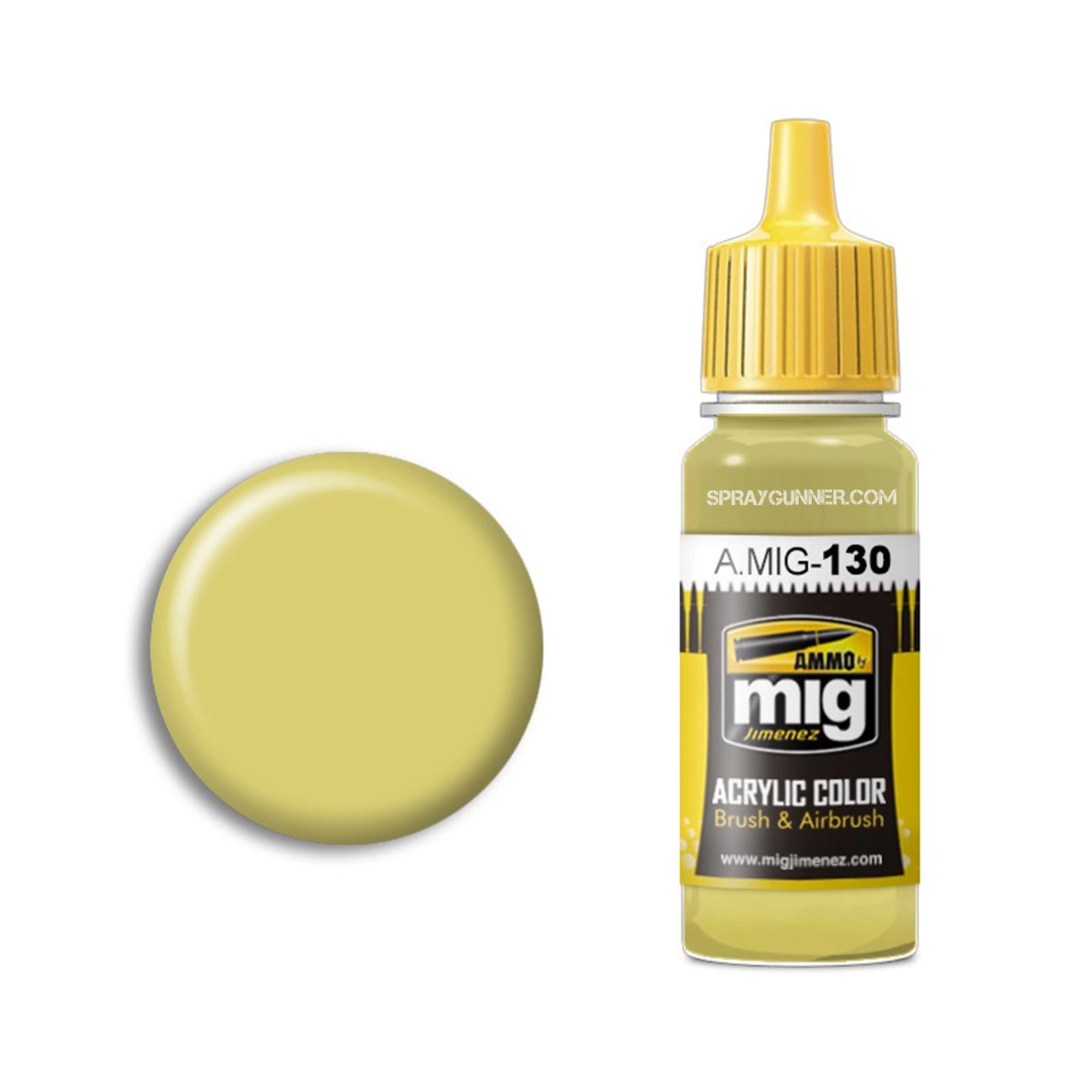 AMMO by MIG Acrylic - FADED YELLOW - SprayGunner