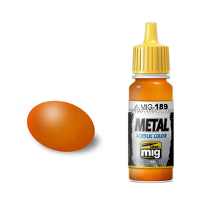 AMMO by MIG Metal Acrylic - Metallic Orange - SprayGunner