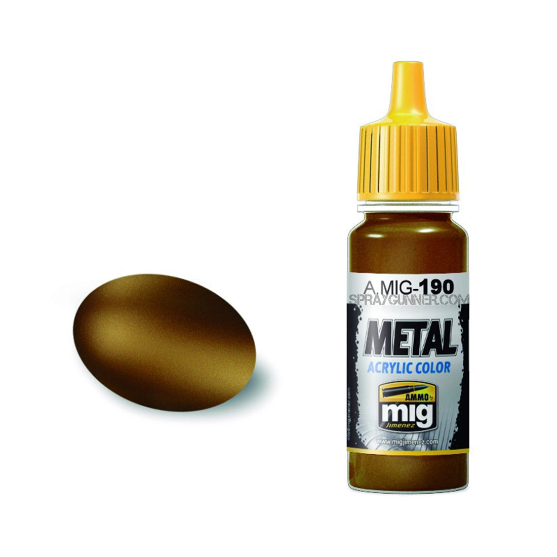 AMMO by MIG Metal Acrylic - Old Brass - SprayGunner