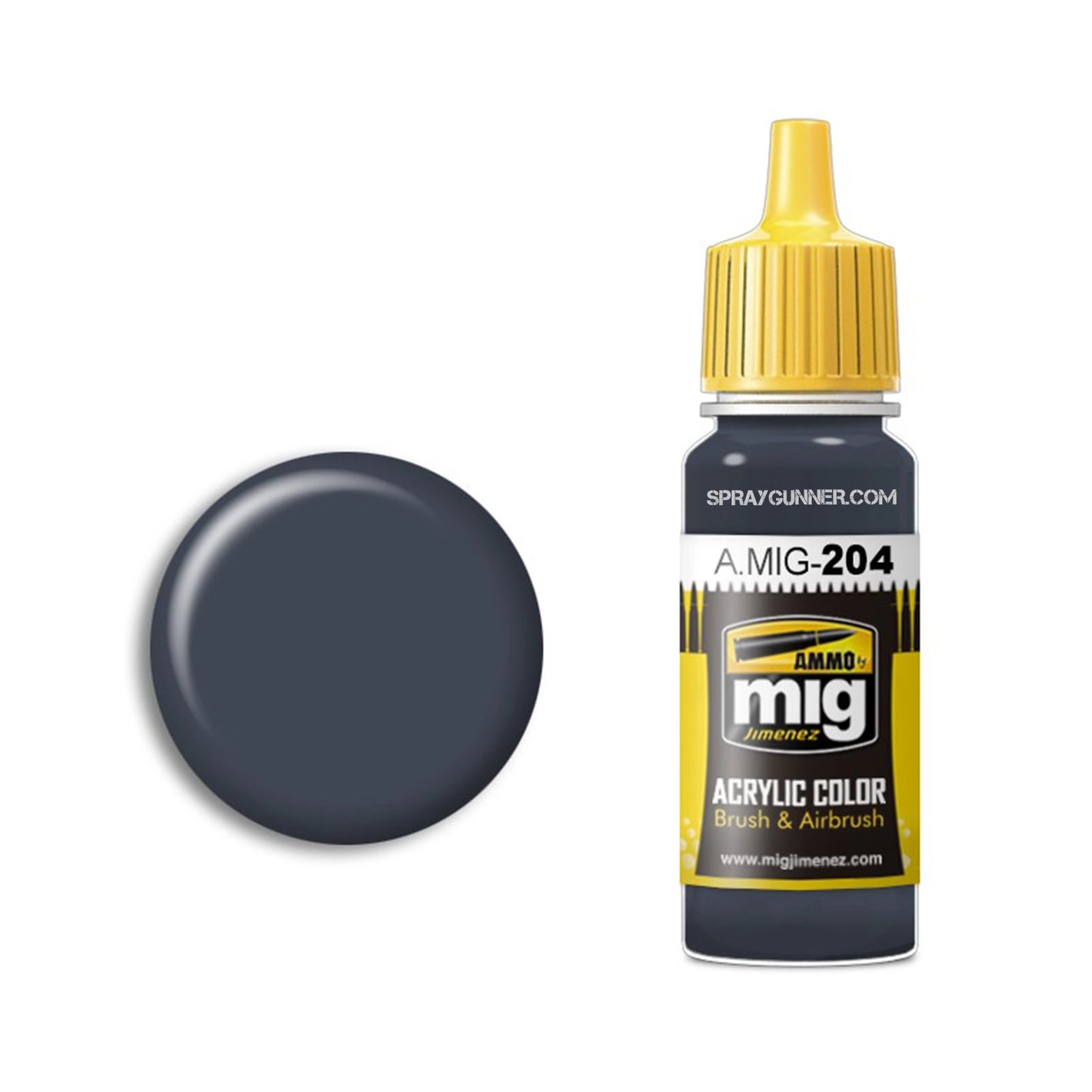 AMMO by MIG Acrylic - FS 36118 MEDIUM GUNSHIP GRAY - SprayGunner