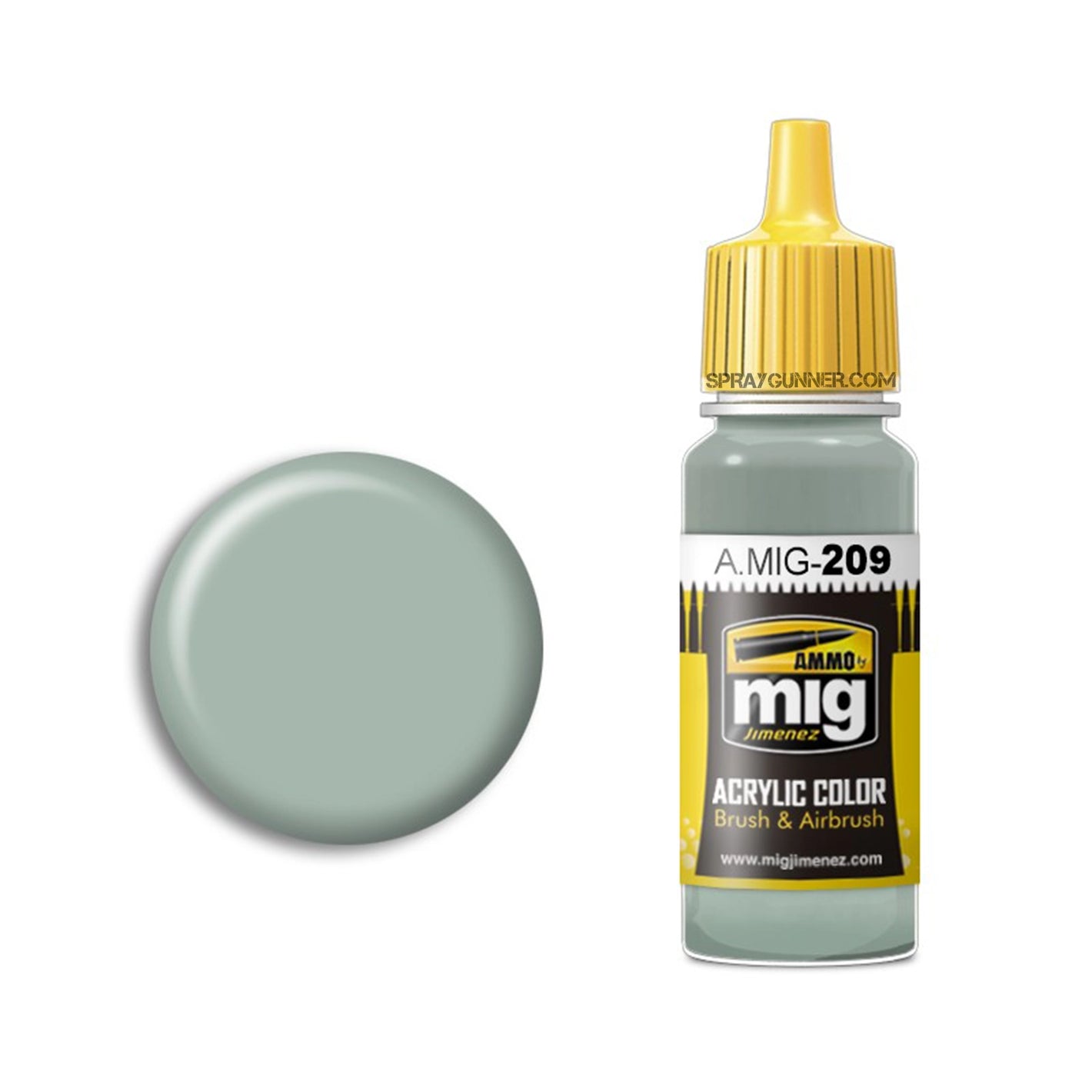 AMMO by MIG Acrylic - FS 36495 LIGHT GRAY - SprayGunner