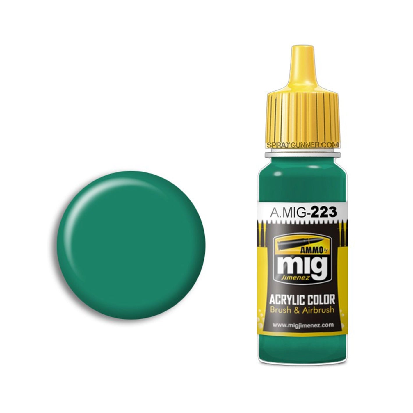 AMMO by MIG Acrylic - INTERIOR TURQUOISE GREEN - SprayGunner