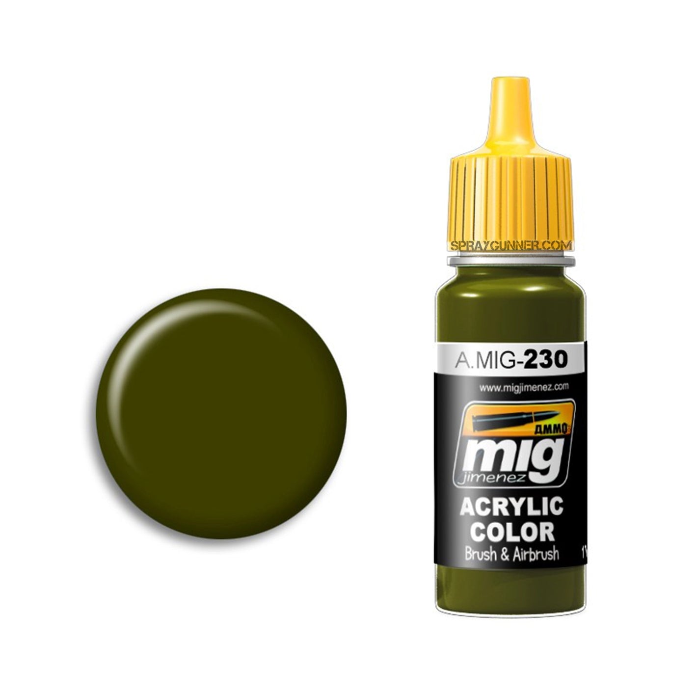 AMMO by MIG Acrylic - RLM 82 CAMO GREEN - SprayGunner