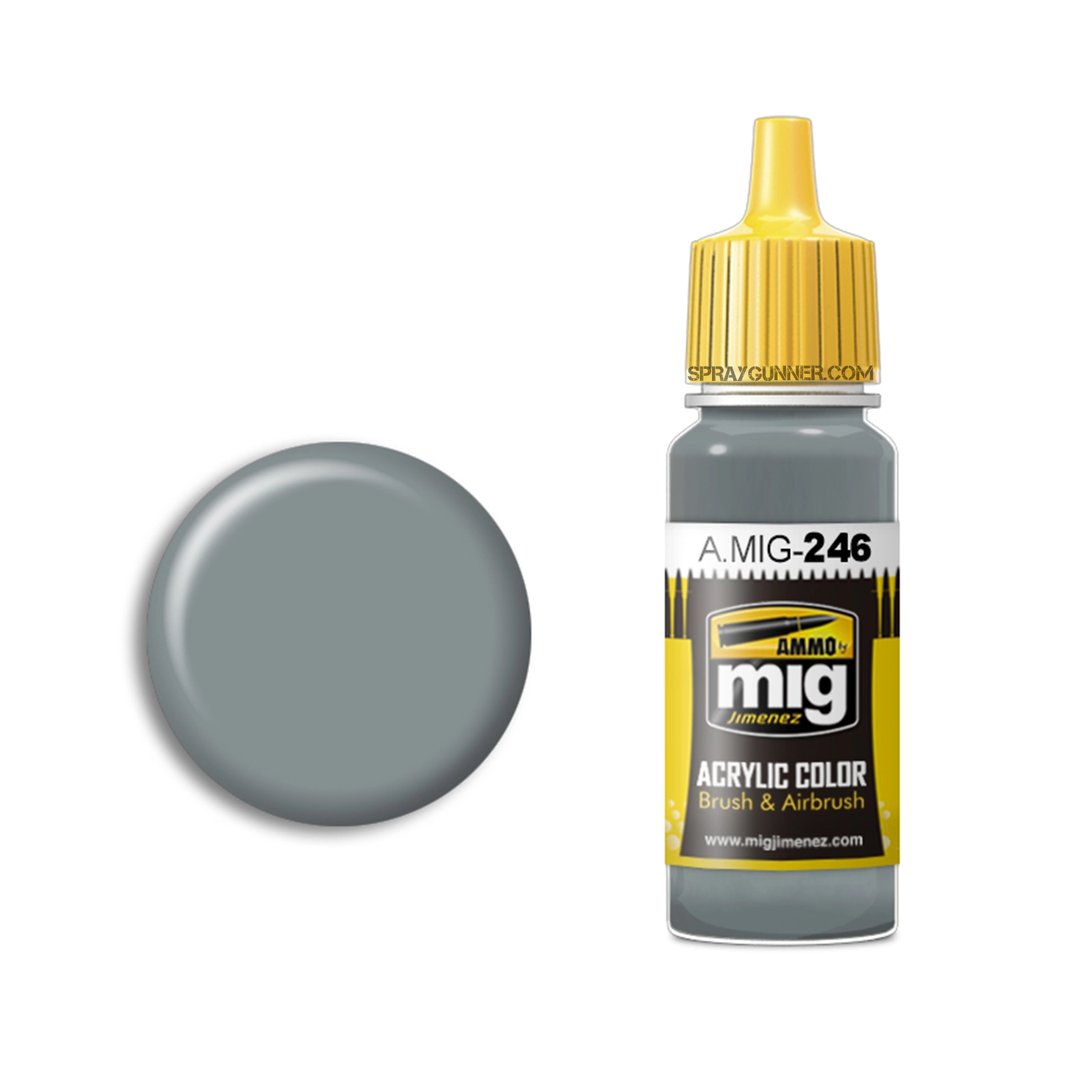 AMMO by MIG Acrylic - MEDIUM SEA GREY (BS 637) - SprayGunner