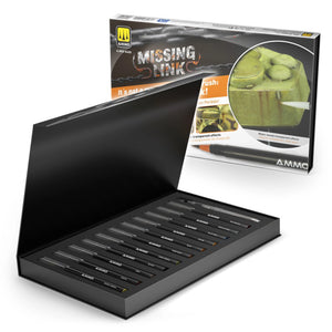 AMMO By MIG Missing Link Tanks Watercolor Brush Tip Marker Set