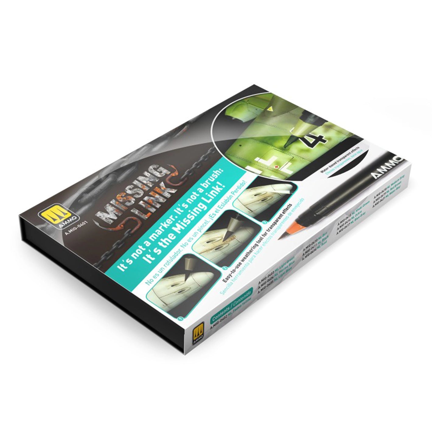 AMMO By MIG Missing Link Aircraft Watercolor Brush Tip Marker Set