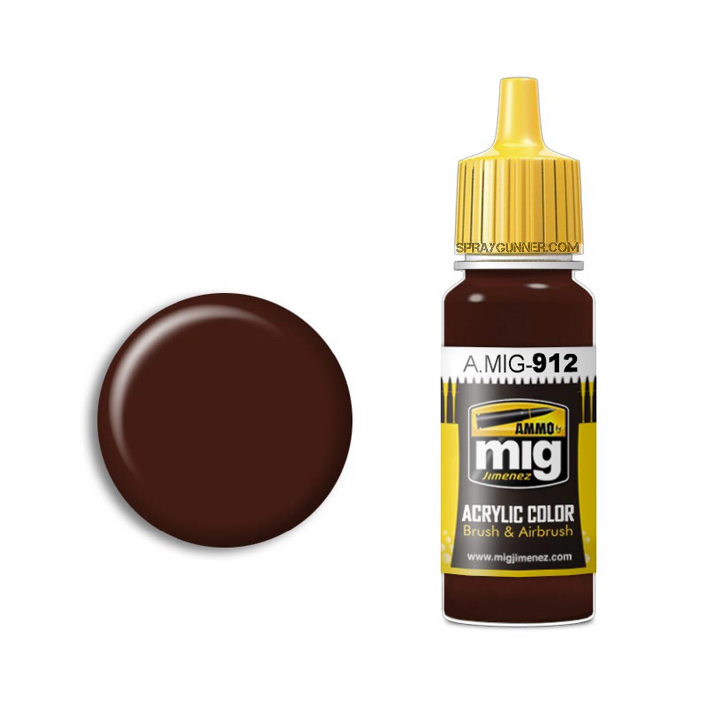 AMMO by MIG Acrylic - RED BROWN SHADOW - SprayGunner