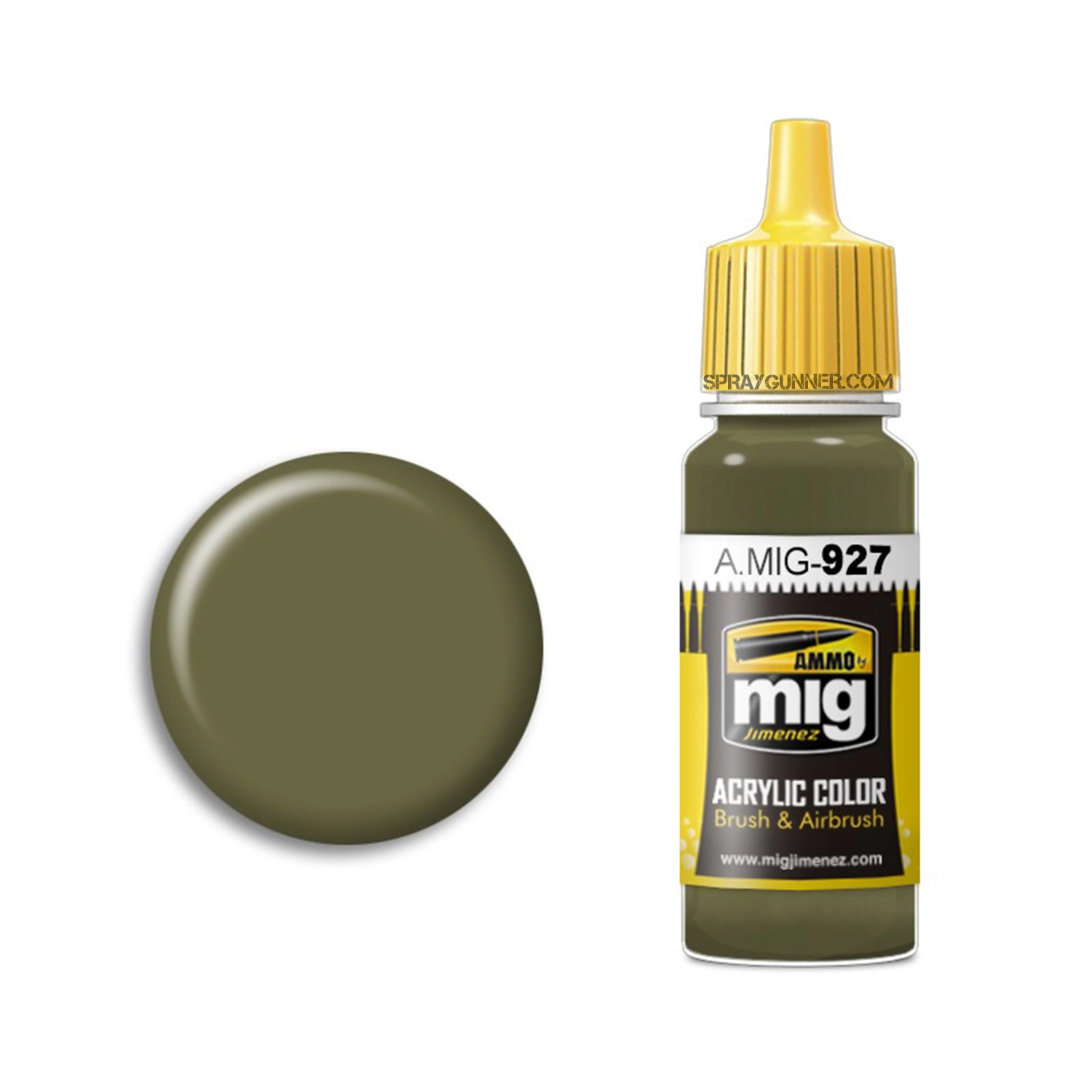 AMMO by MIG Acrylic - OLIVE DRAB LIGHT BASE - SprayGunner