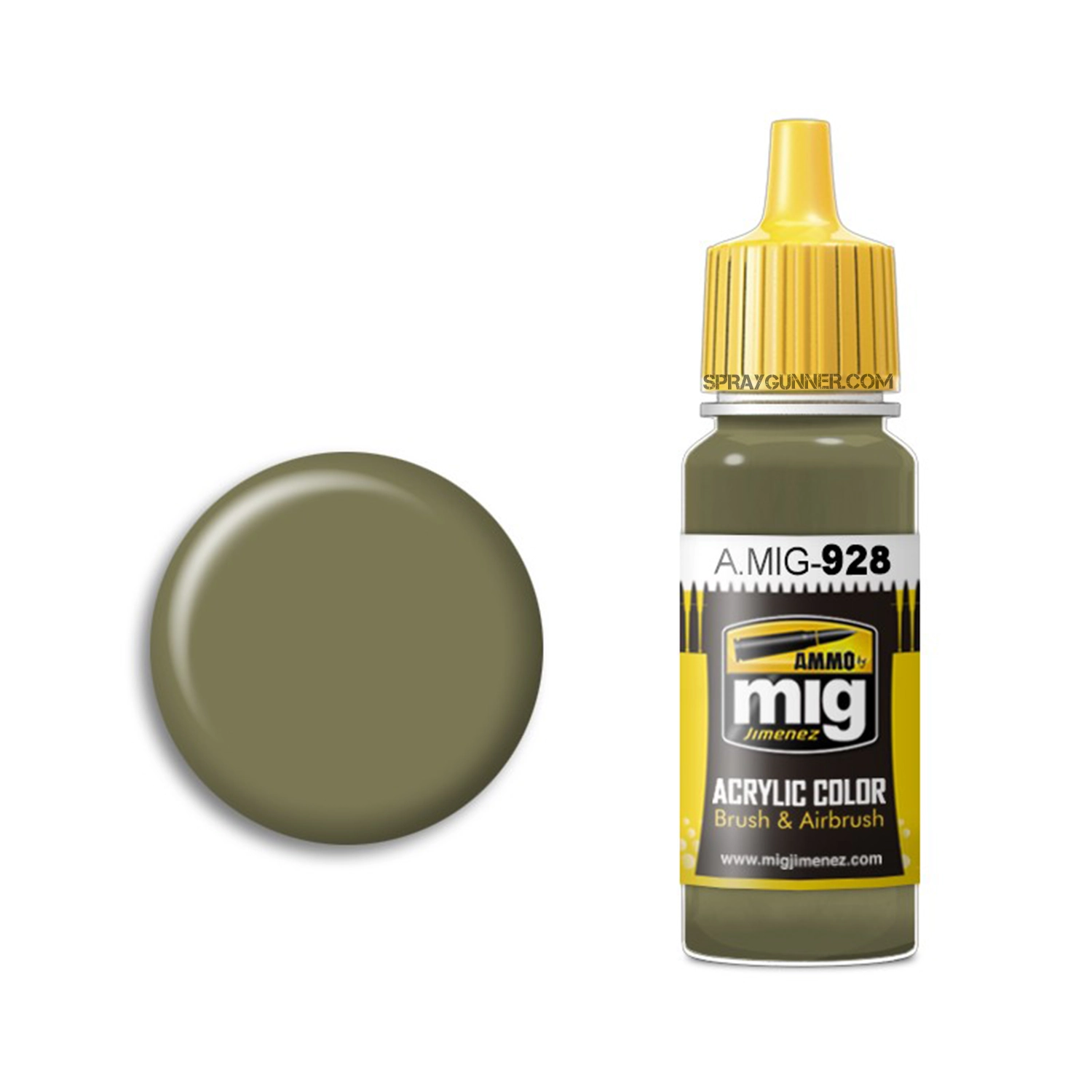 AMMO by MIG Acrylic - OLIVE DRAB HIGH LIGHTS - SprayGunner