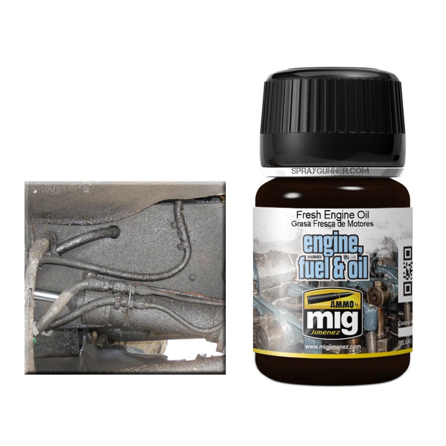 AMMO by MIG Enamel Effects Fresh Engine Oil - SprayGunner