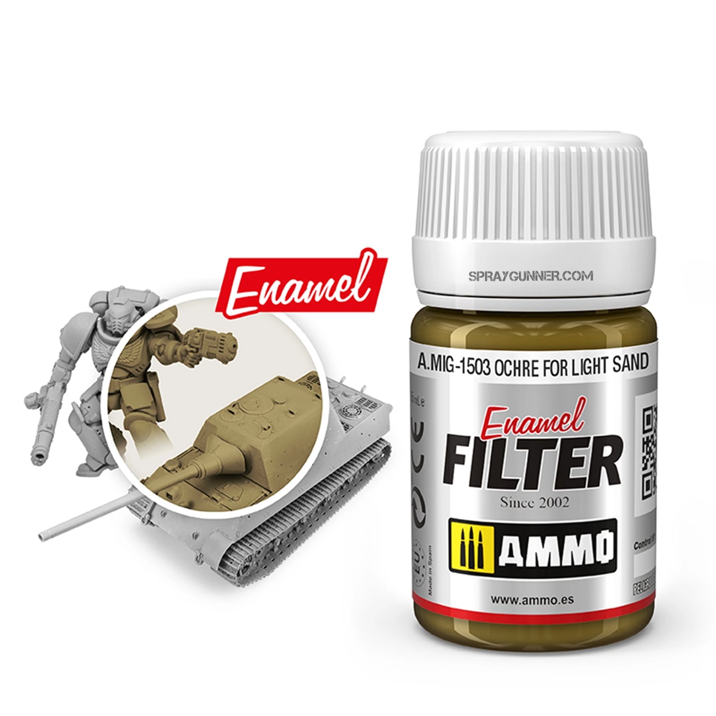 AMMO by MIG Filter Ochre for Light Sand - SprayGunner