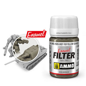 AMMO by MIG Filter Grey for Yellow Sand - SprayGunner