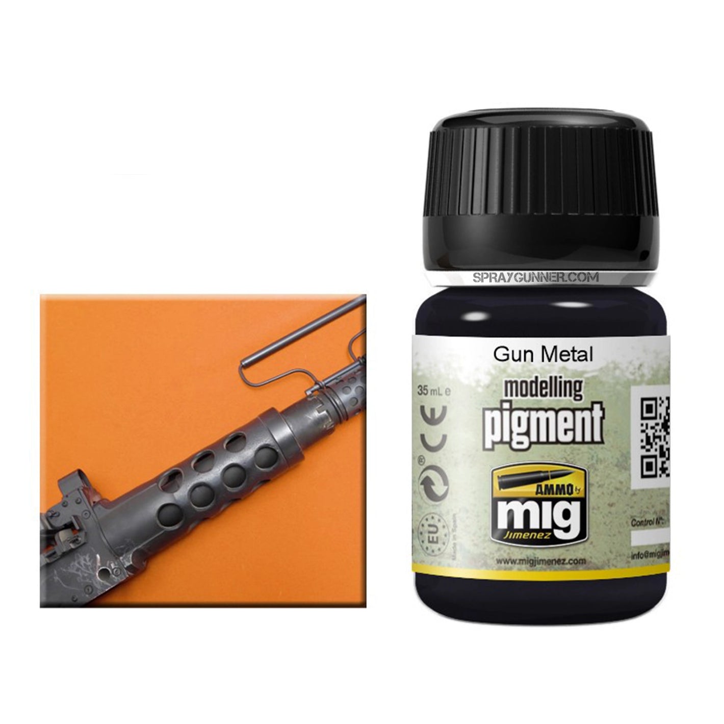 AMMO by MIG Pigments Gunmetal - SprayGunner