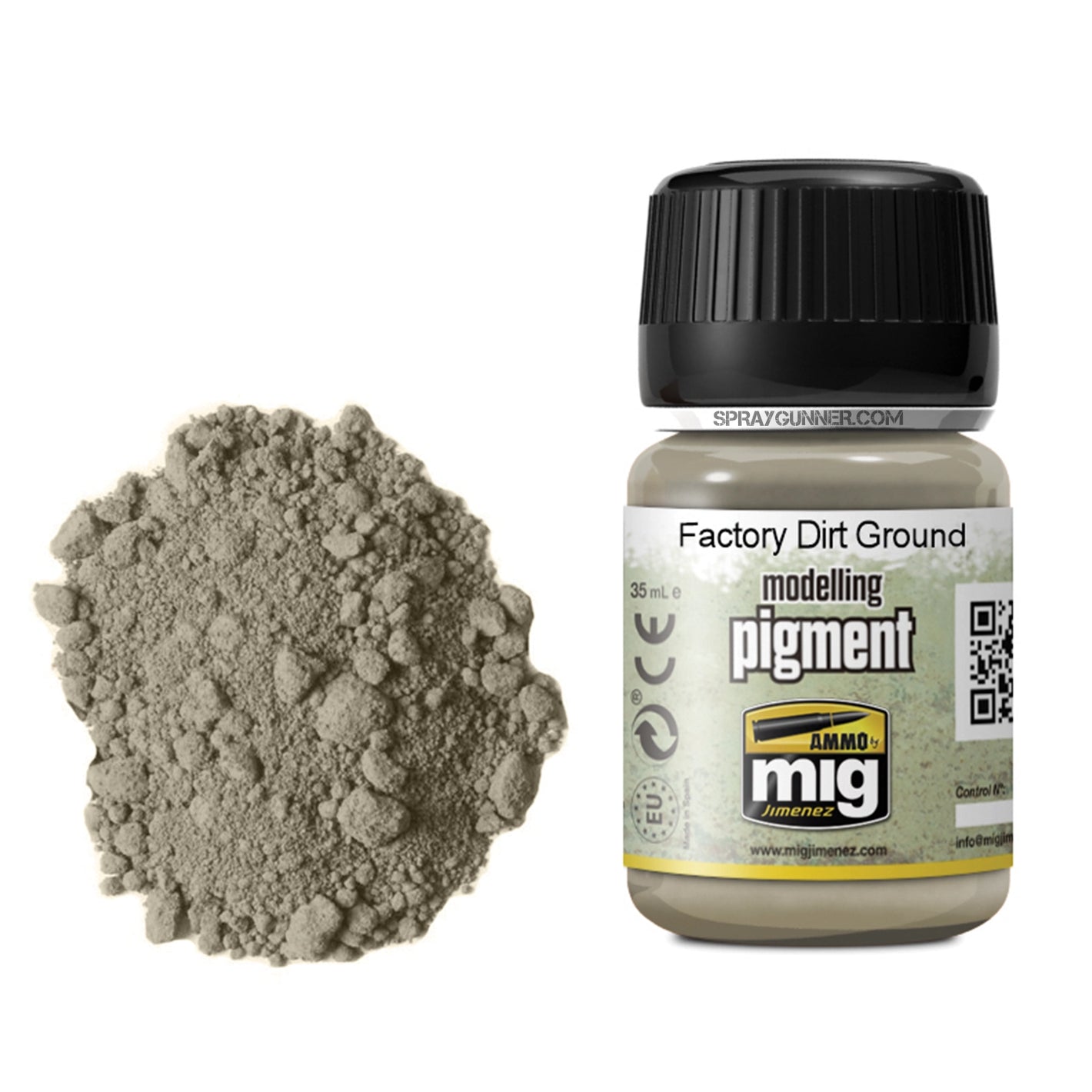 AMMO by MIG Pigments Factory Dirt Ground - SprayGunner