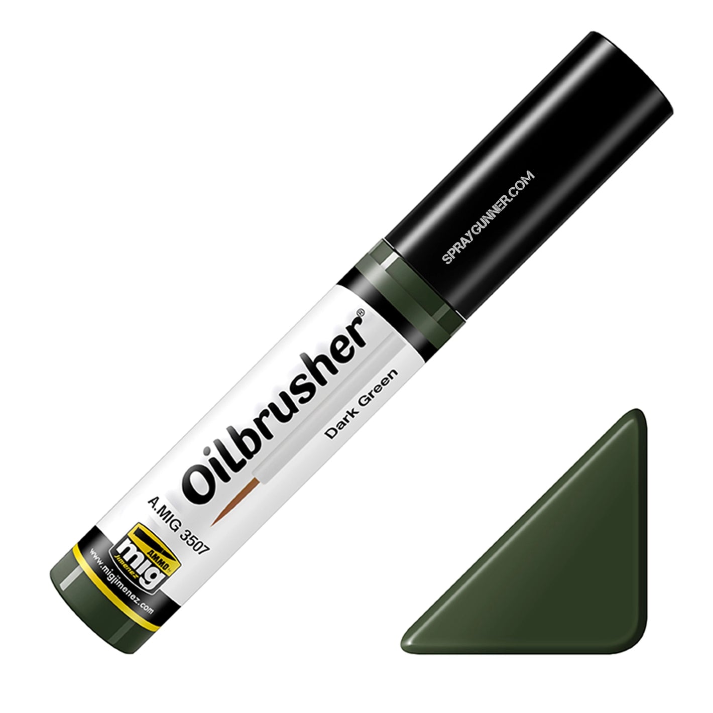 AMMO by MIG Oilbrusher Dark Green - SprayGunner