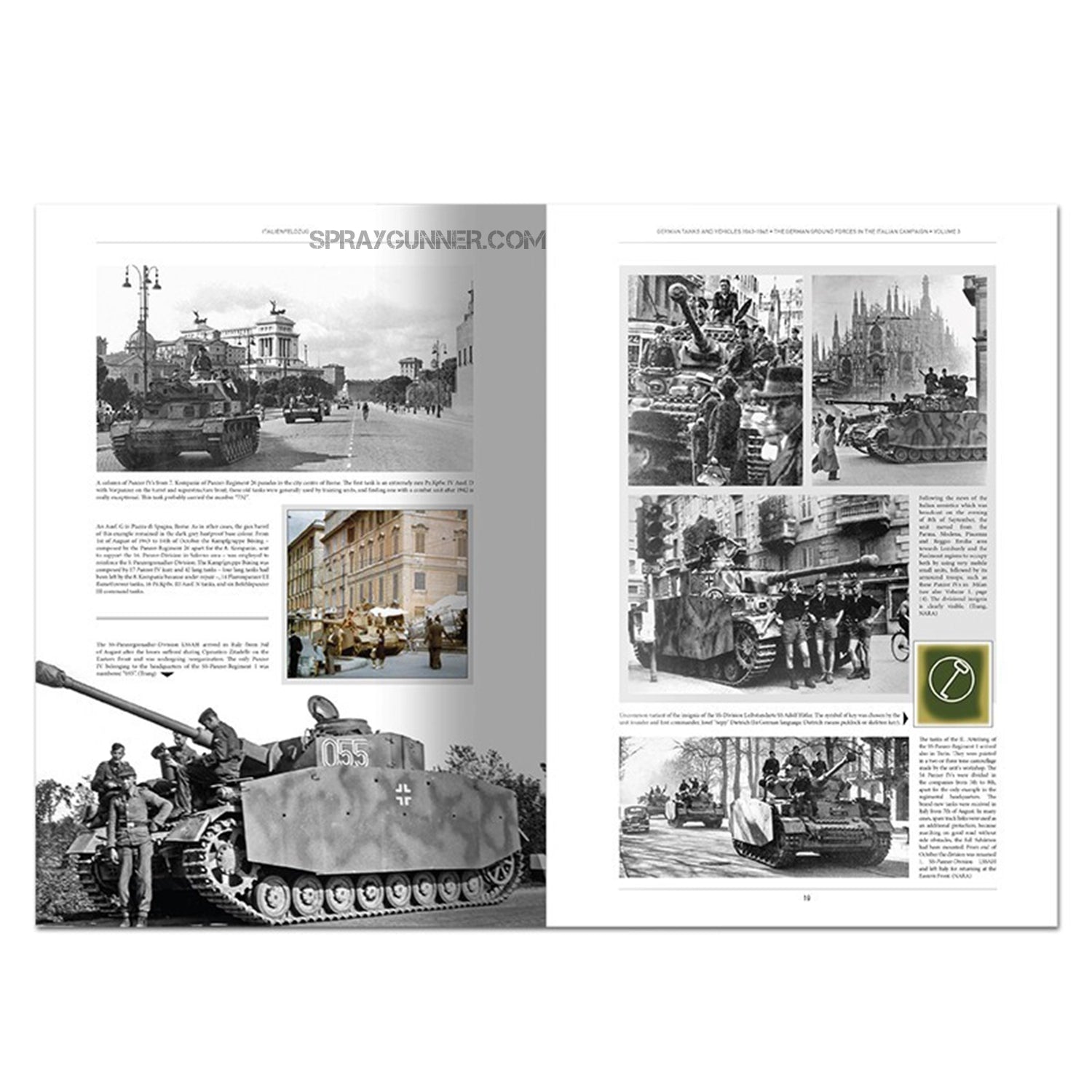 AMMO by MIG Publications - ITALIENFELDZUG. German Tanks and Vehicles 1943-1945 Vol. 3 - SprayGunner