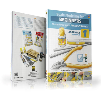 Ammo by MIG Publications Scale Modeling for BEGINNERS: Assembly (Bilingual) - SprayGunner