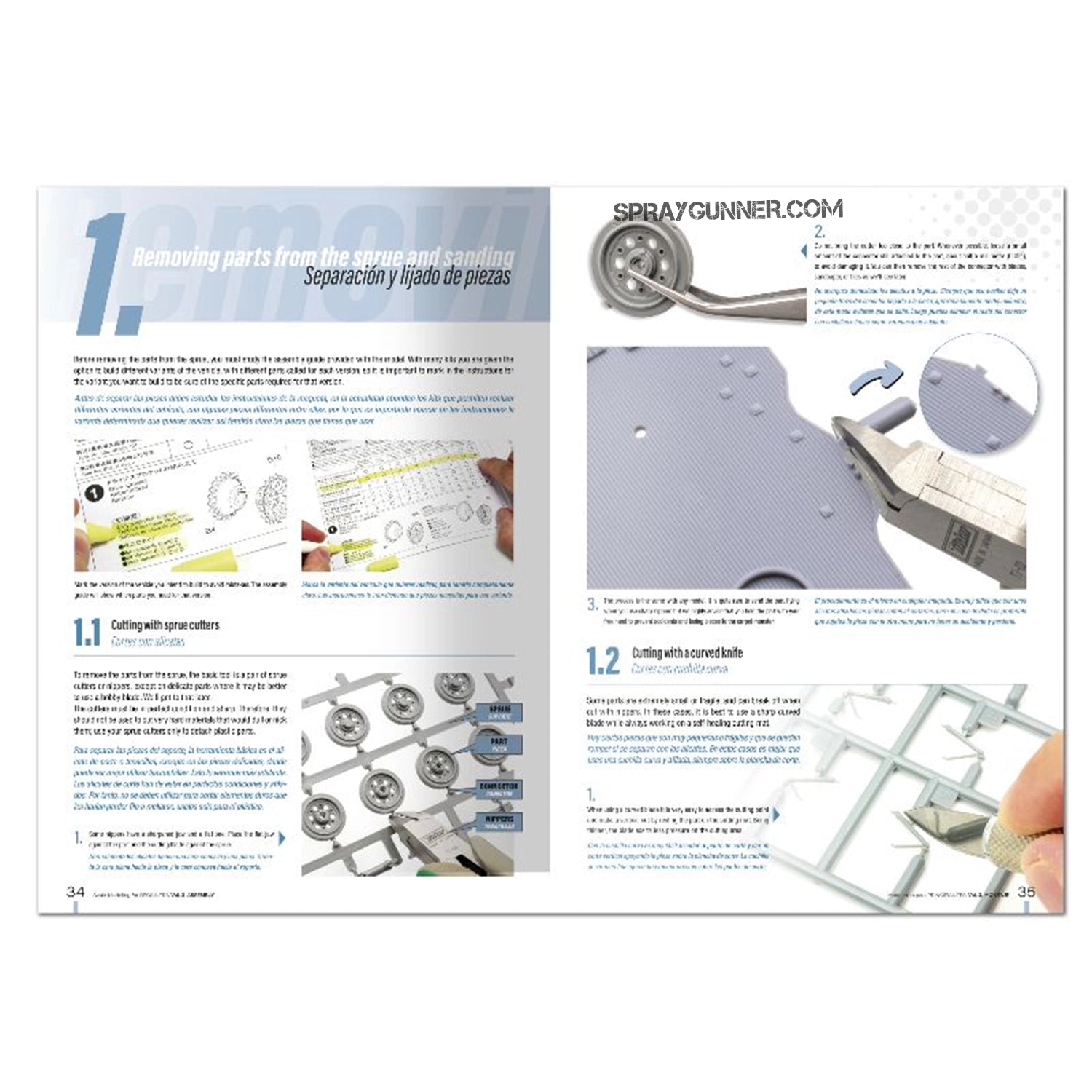 Ammo by MIG Publications Scale Modeling for BEGINNERS: Assembly (Bilingual) - SprayGunner