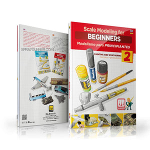 Ammo by MIG Publications Scale Modeling for Beginners Vol. 2: Paint & Weathering (Bilingual) - SprayGunner