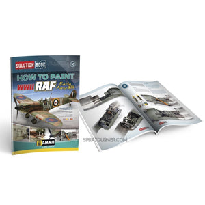 Ammo by MIG Publications SOLUTION BOOK 10 - How to Paint WWII RAF Early Aircraft (English, Castellano, Français, Deutch)